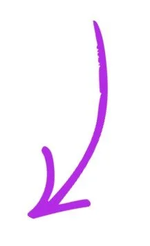 Purple arrow pointing downward on a white background.