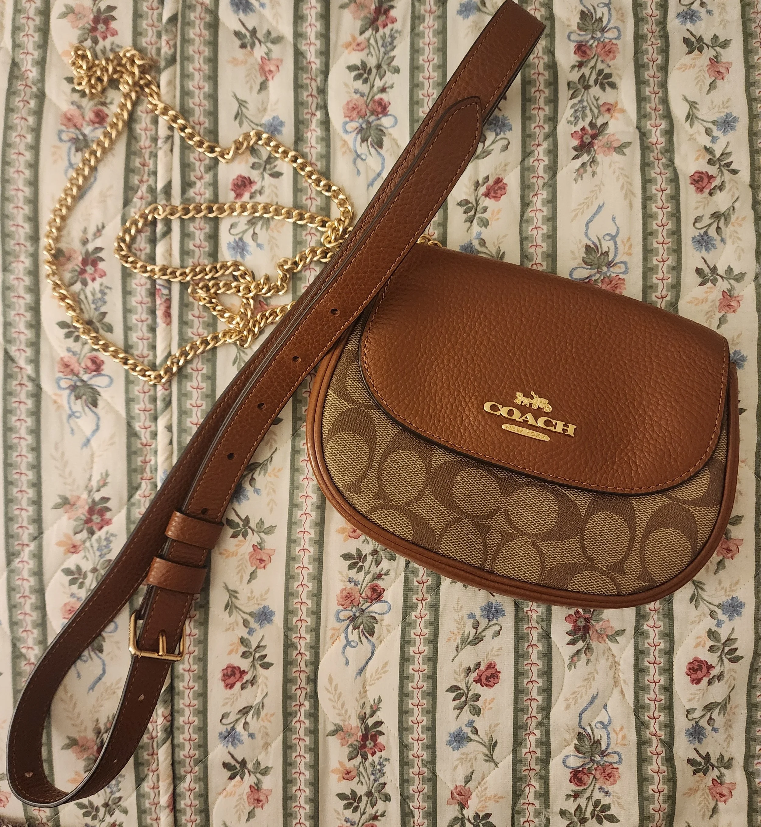 Vintage Coach Saddle Belt Bag