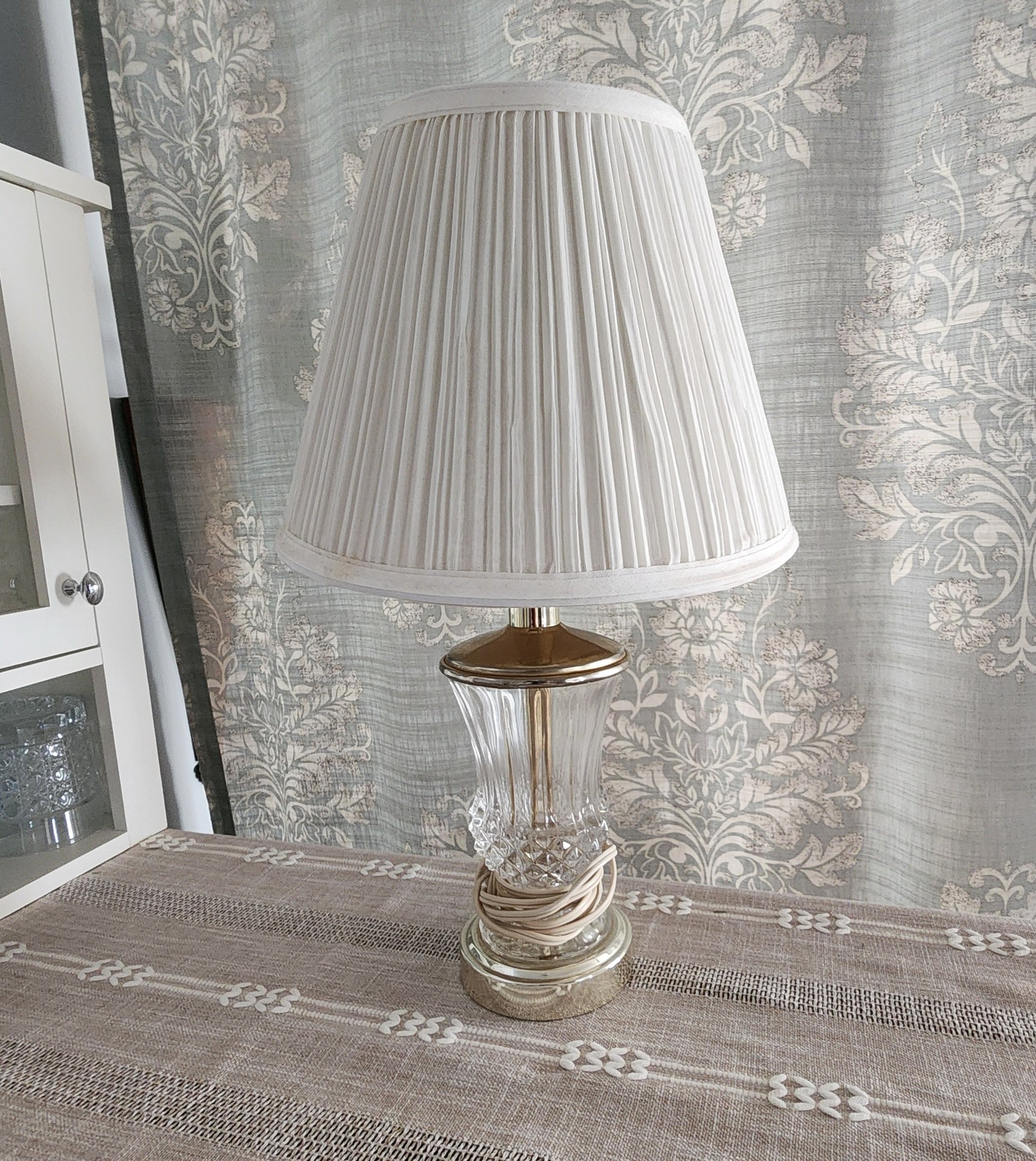 Vintage Krystal Zajecar Lamp Set