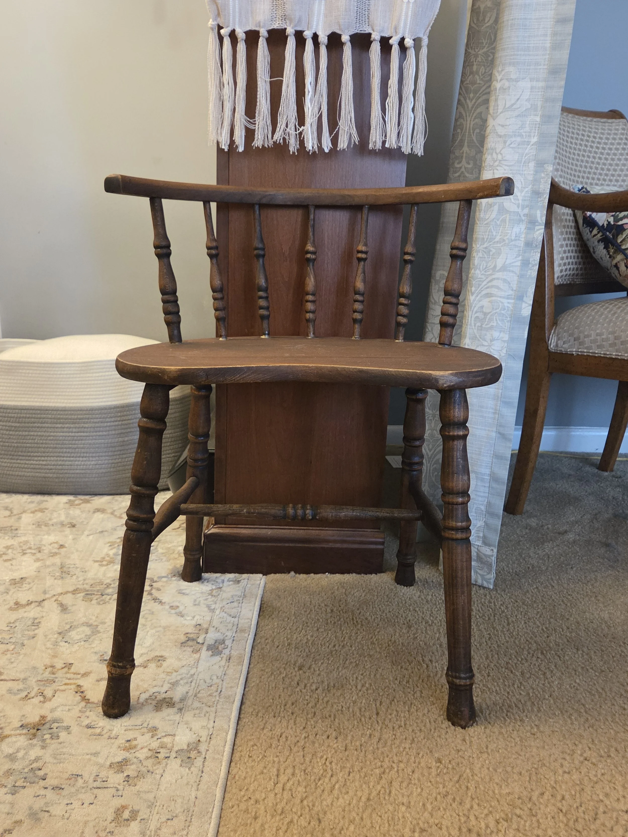 Vintage Windsor Style Accent Chair