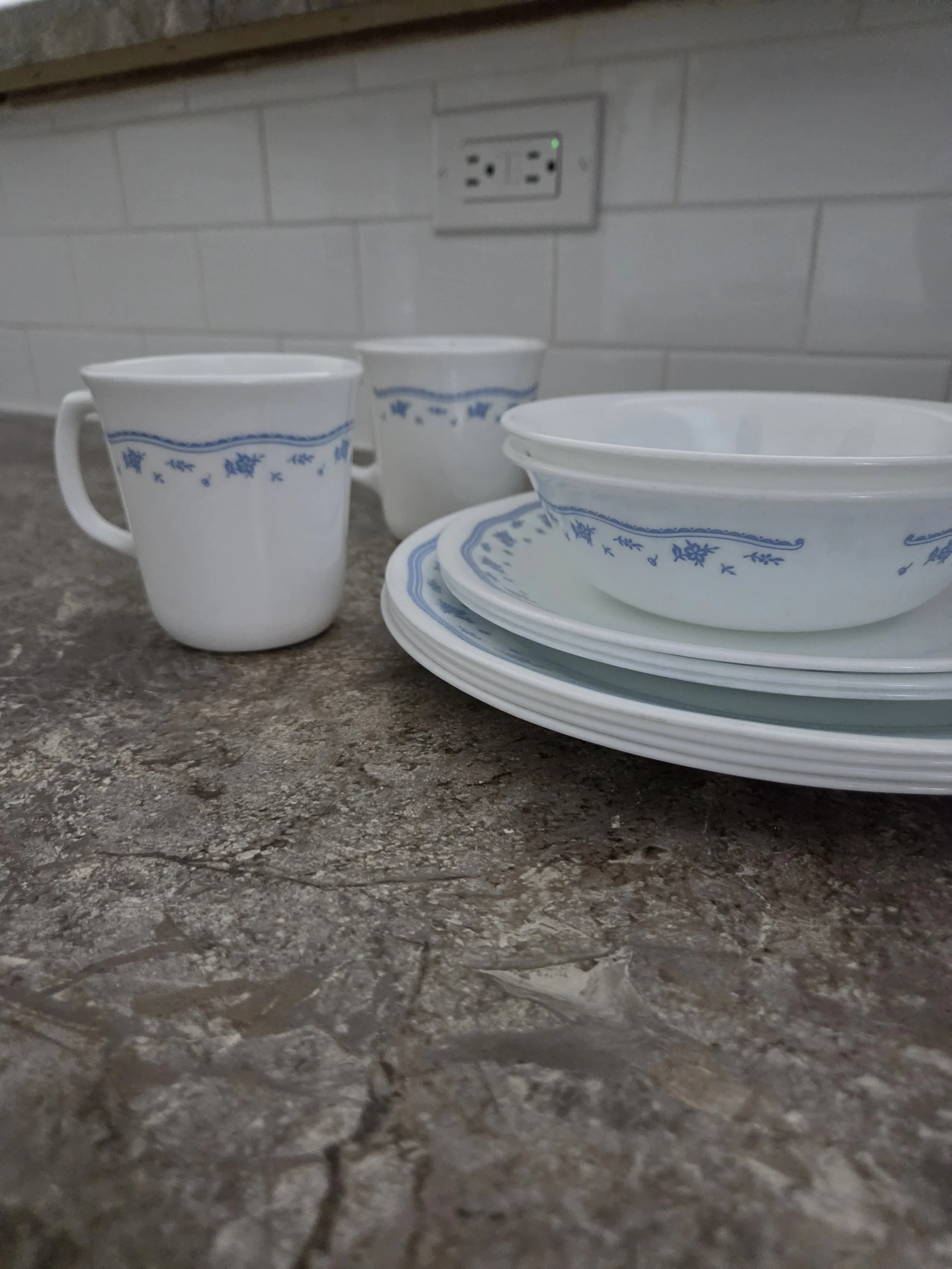 Morning Blue Floral 13 - piece dish set