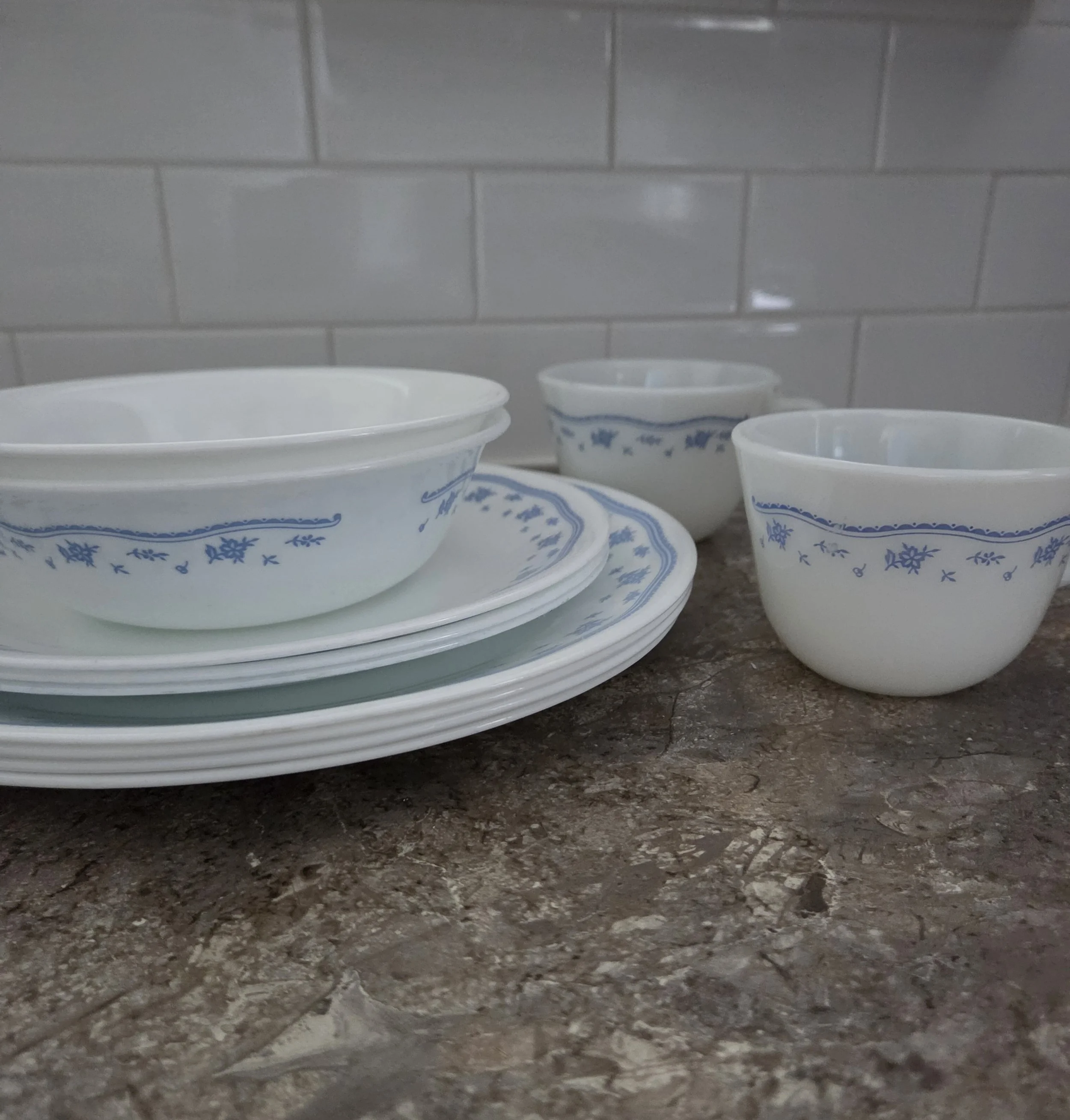 Morning Blue Floral 13 - piece dish set