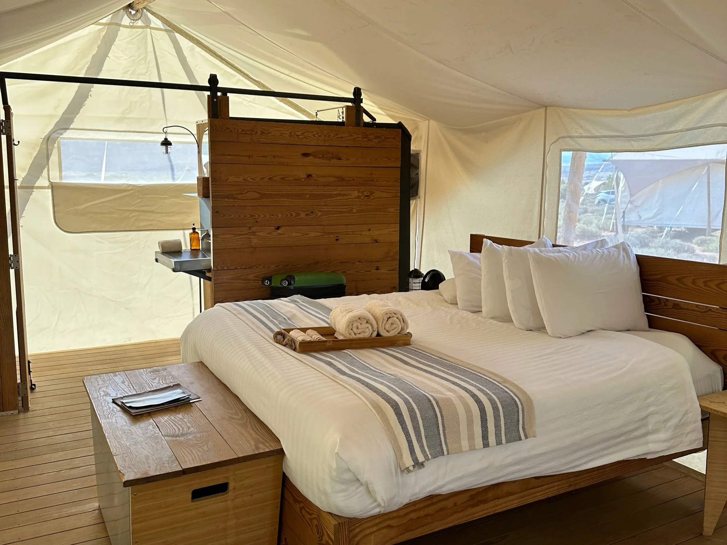 Studio Ness Glamping Tent Bedroom