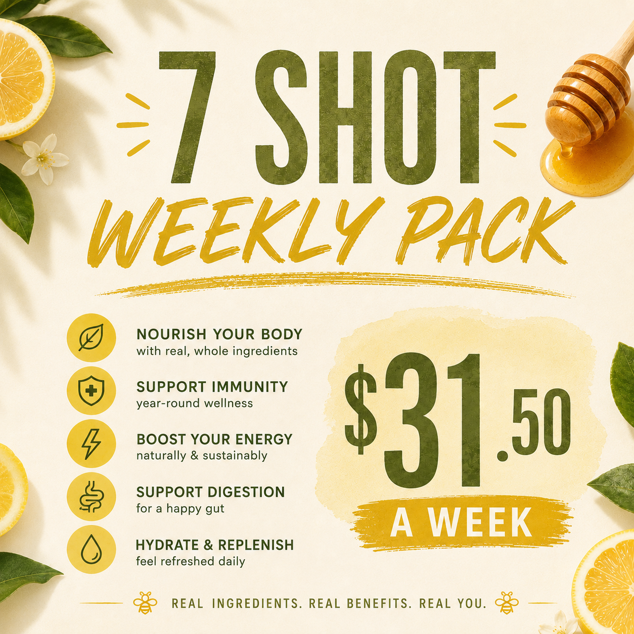 Most Popular!                                     (7 Shots weekly)