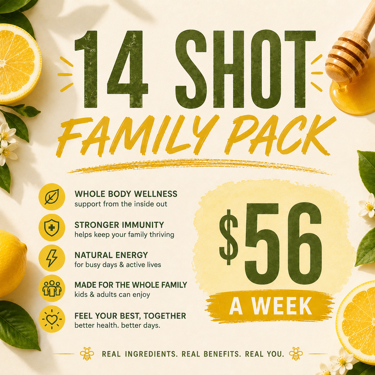Family Pack (14 Shots Weekly)
