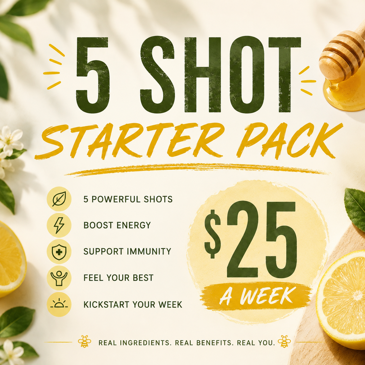 Starter Pack (5 Shots Weekly)