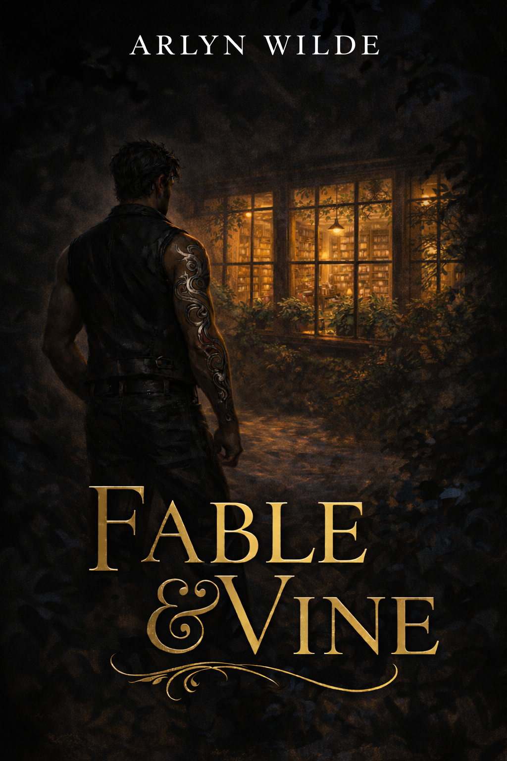 Fable & Vine written in gold, stylized script