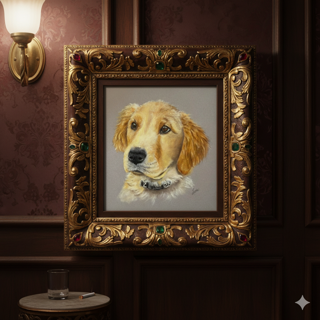 pastel custom pet portrait (unframed)