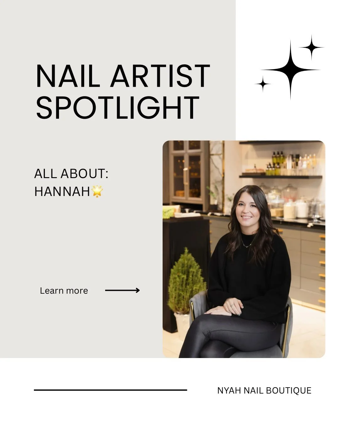 Get to know our nail tech, Hannah! 🌟 She is amazing and we're so grateful to have her apart of our team!
#fyp #staffappreciation #nailtech #scottsdale #nailsalon