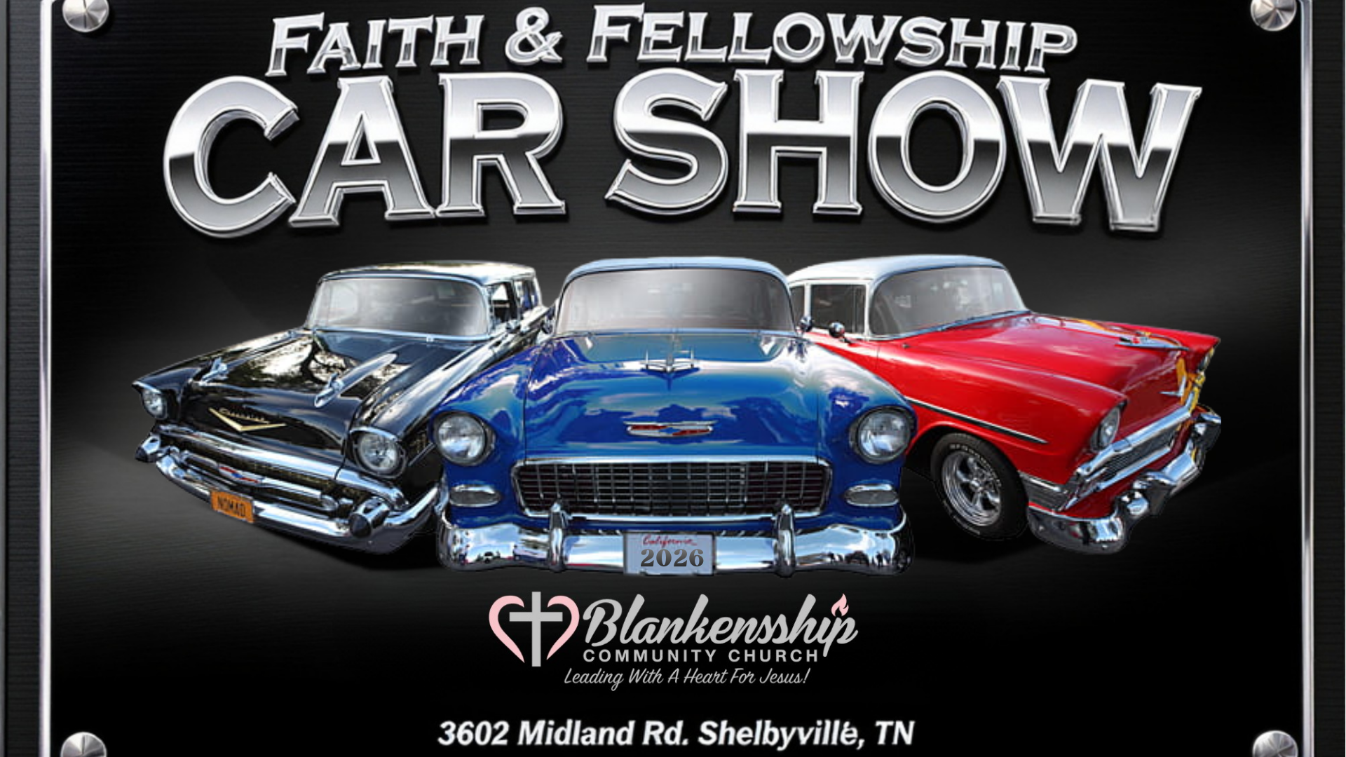 Car Show Dash Plaque