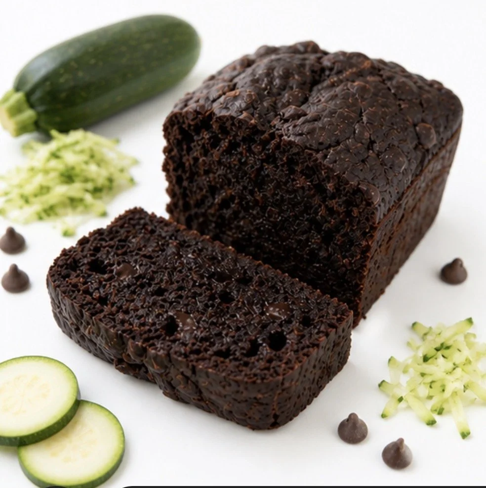High Protein Chocolate Zucchini Loaf (Slice)