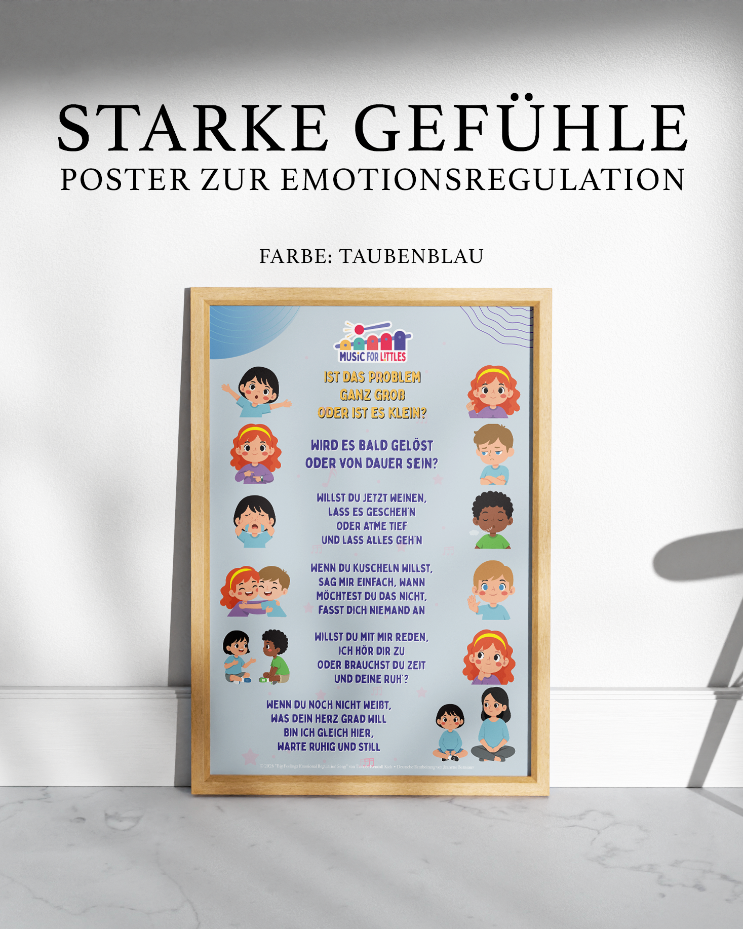 Poster: Große Gefühle – Poster zur Emotionsregulation - DEUTSCH