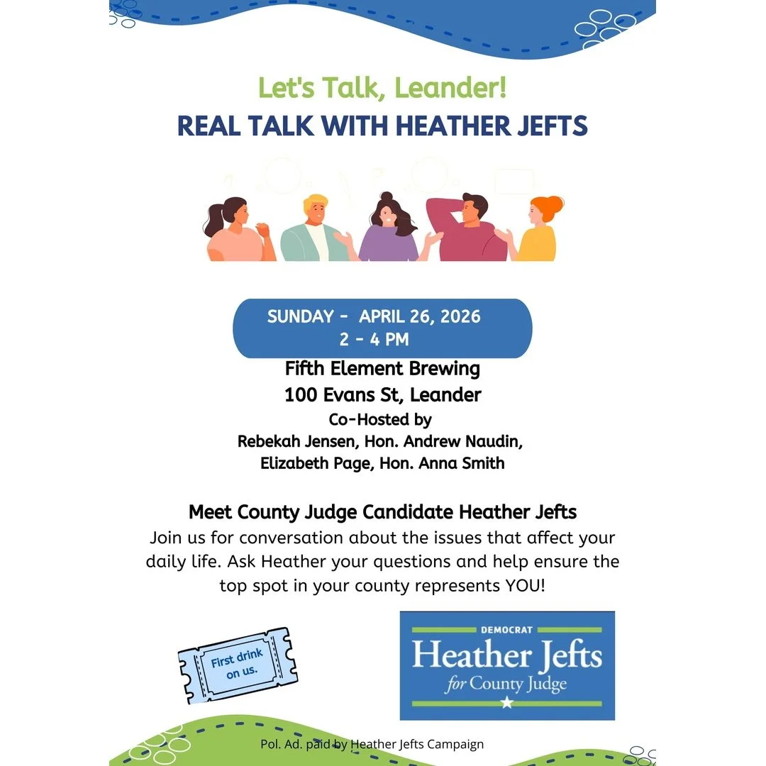 Meet Williamson County Judge Candidate Heather Jefts