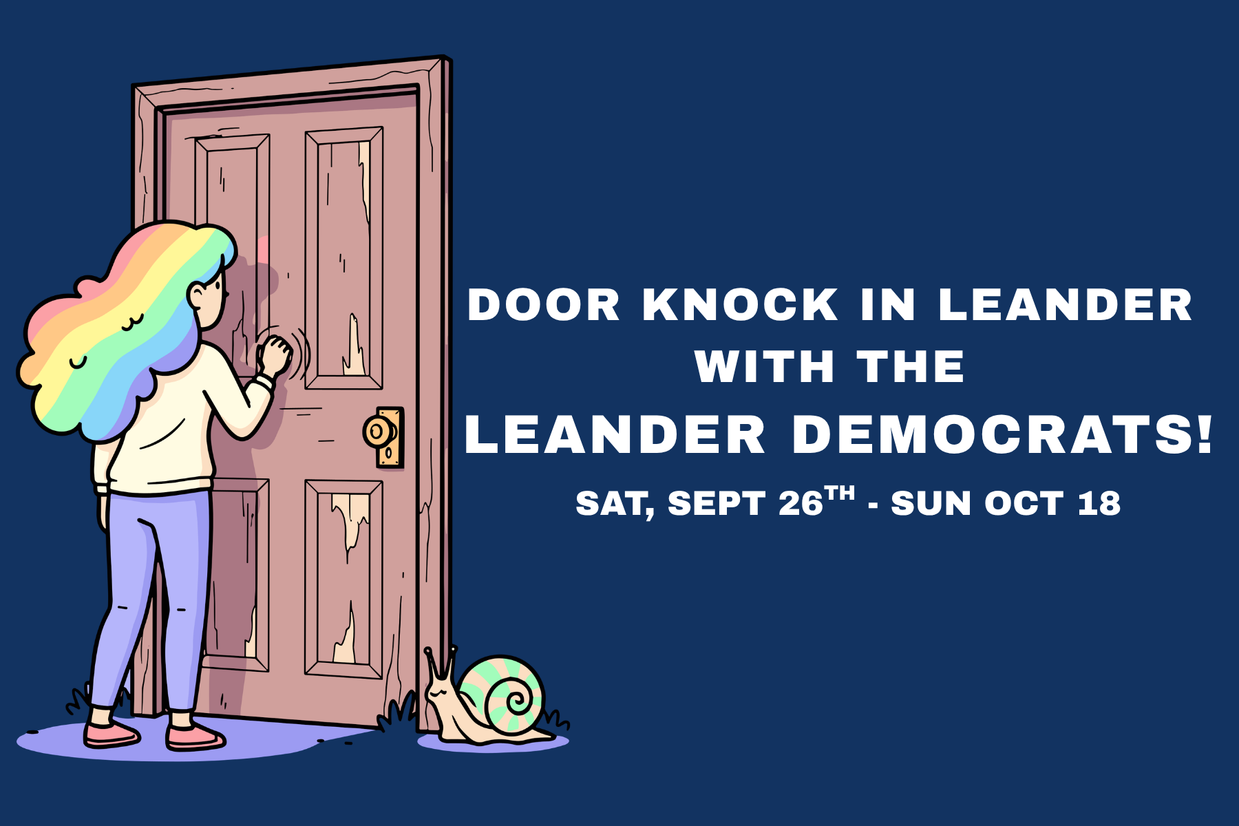 Door Knocking with the Leander Democrats