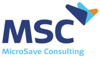 MSC logo with blue and orange wings above the company name and 'MicroSave Consulting' beneath it.