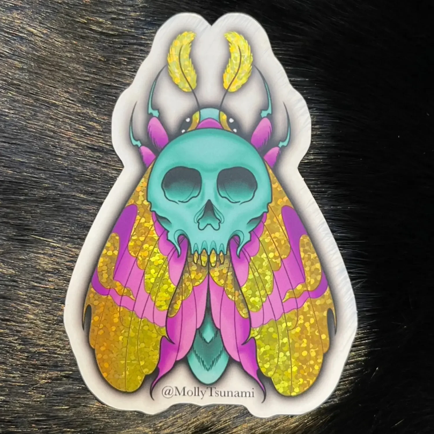 Skull Fuzzy Maple Moth