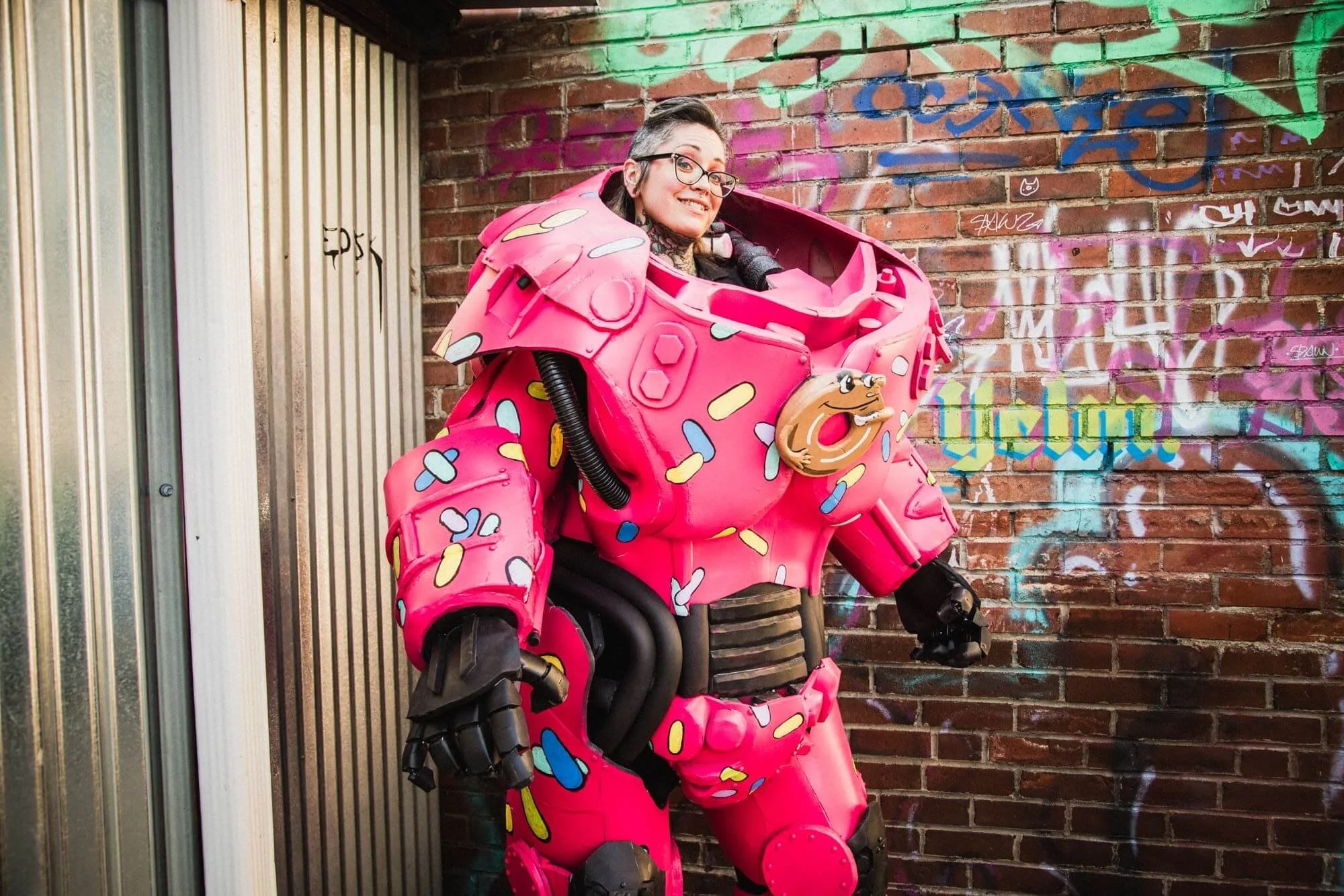   Slocum Joe's X-01 power armor/Fallout 
 My first really large build! This massive power armor clocks in at just over 7' tall complete with drywall stilts and tons of EVA foam. This monster of a build took me around 6 months to complete, and was pre