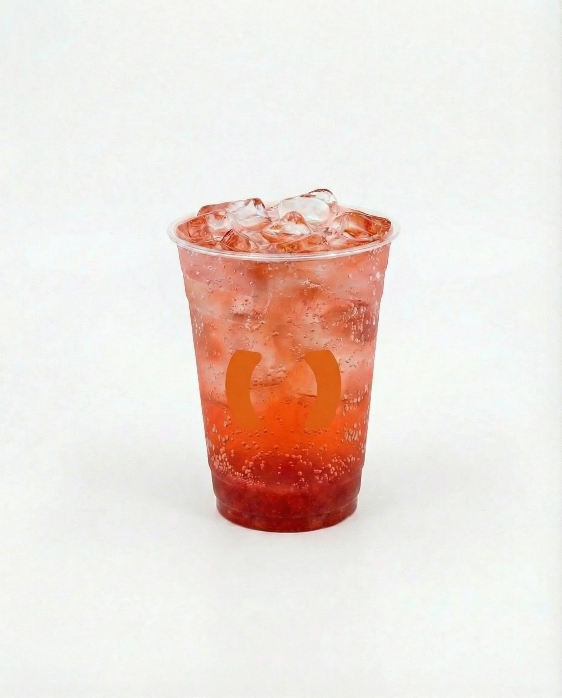 Strawberry soda with ice, refreshing fizzy drink Sydney