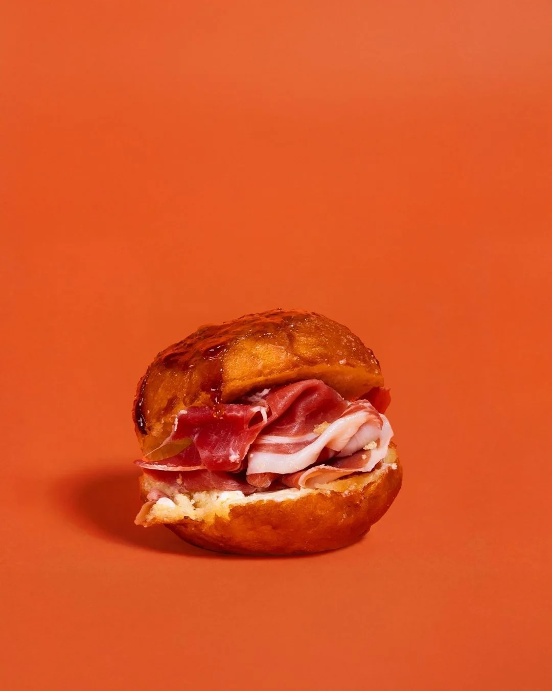 Savory ham and cheese nama donut with soft airy texture, Japanese donut Chatswood Sydney