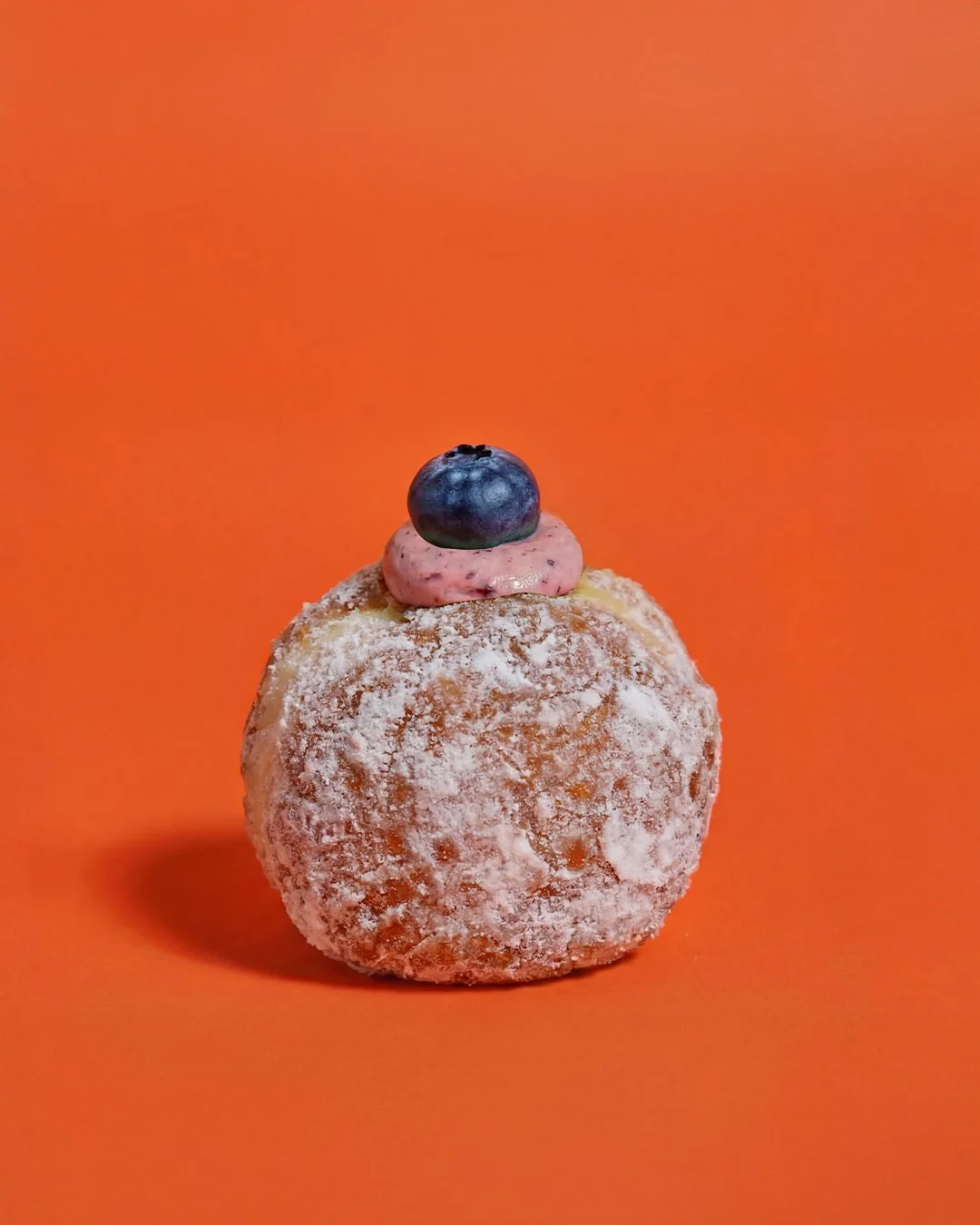 Blueberry nama donut with cream filling, soft and airy Japanese donut, Sydney