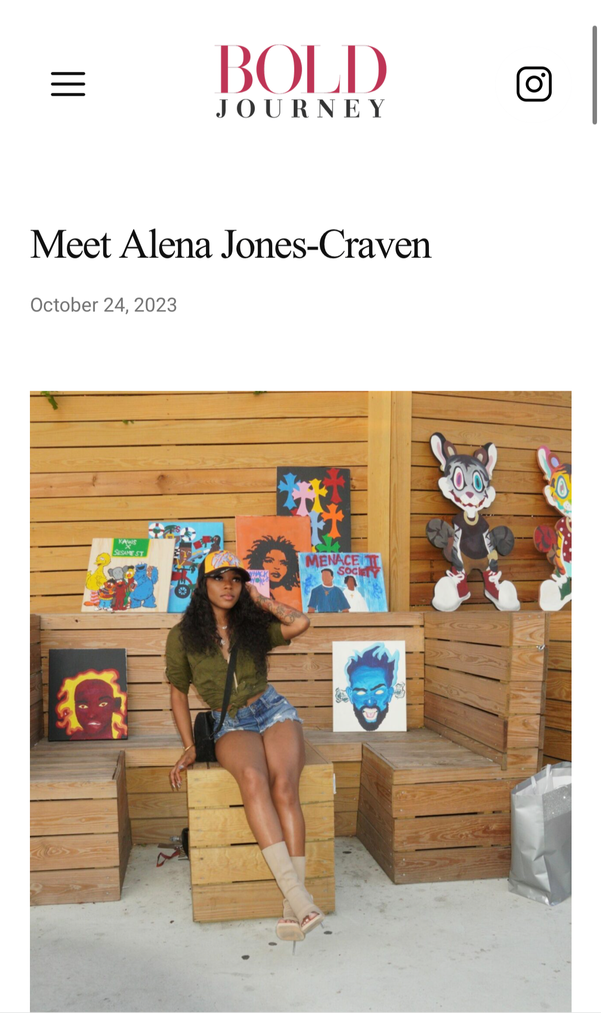 Article feature from Bold Journey Magazine