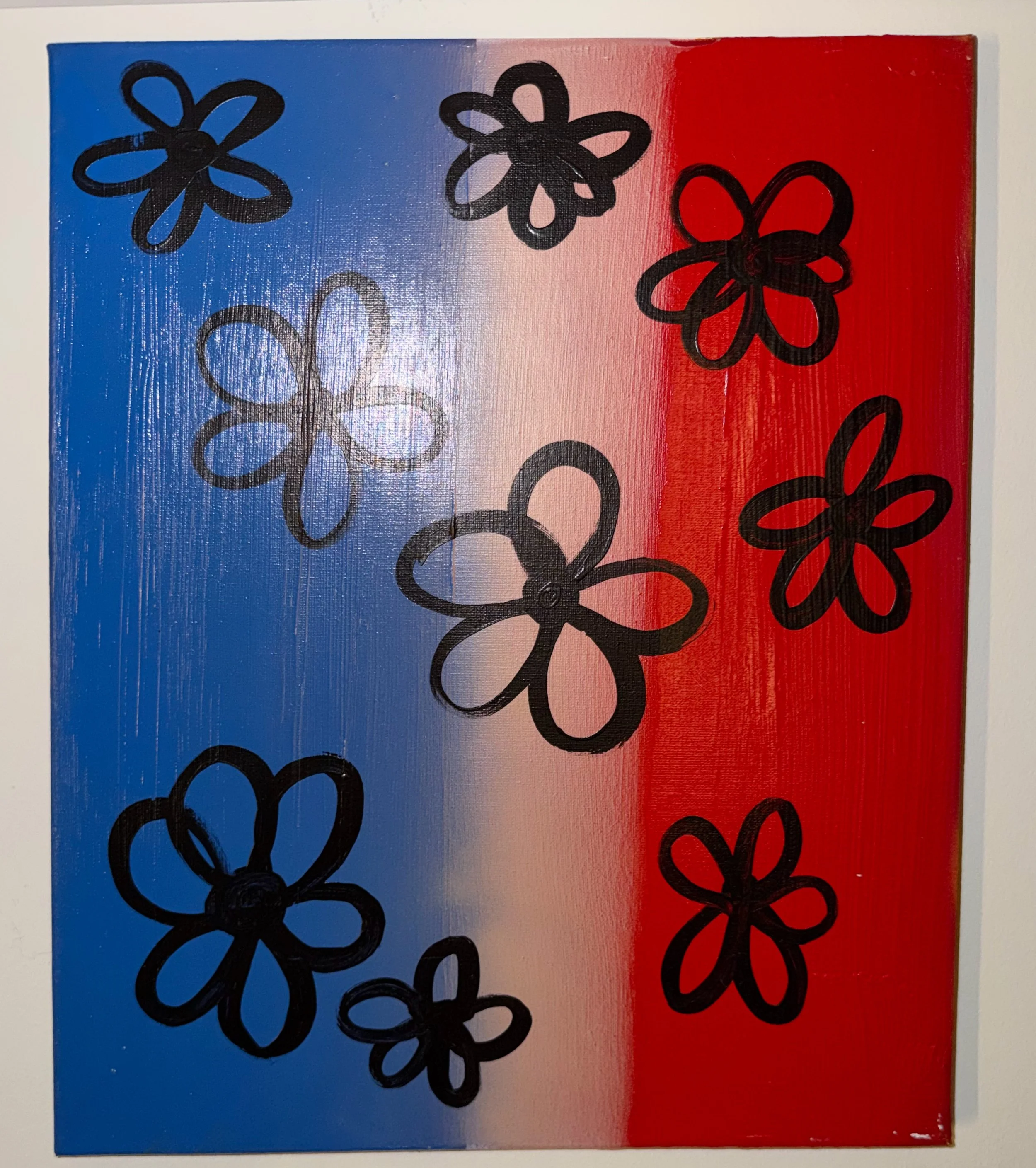 "In July" 16x 20 Spray Paint and acrylic on canvas
Apart of the Flower Show Collection
2022