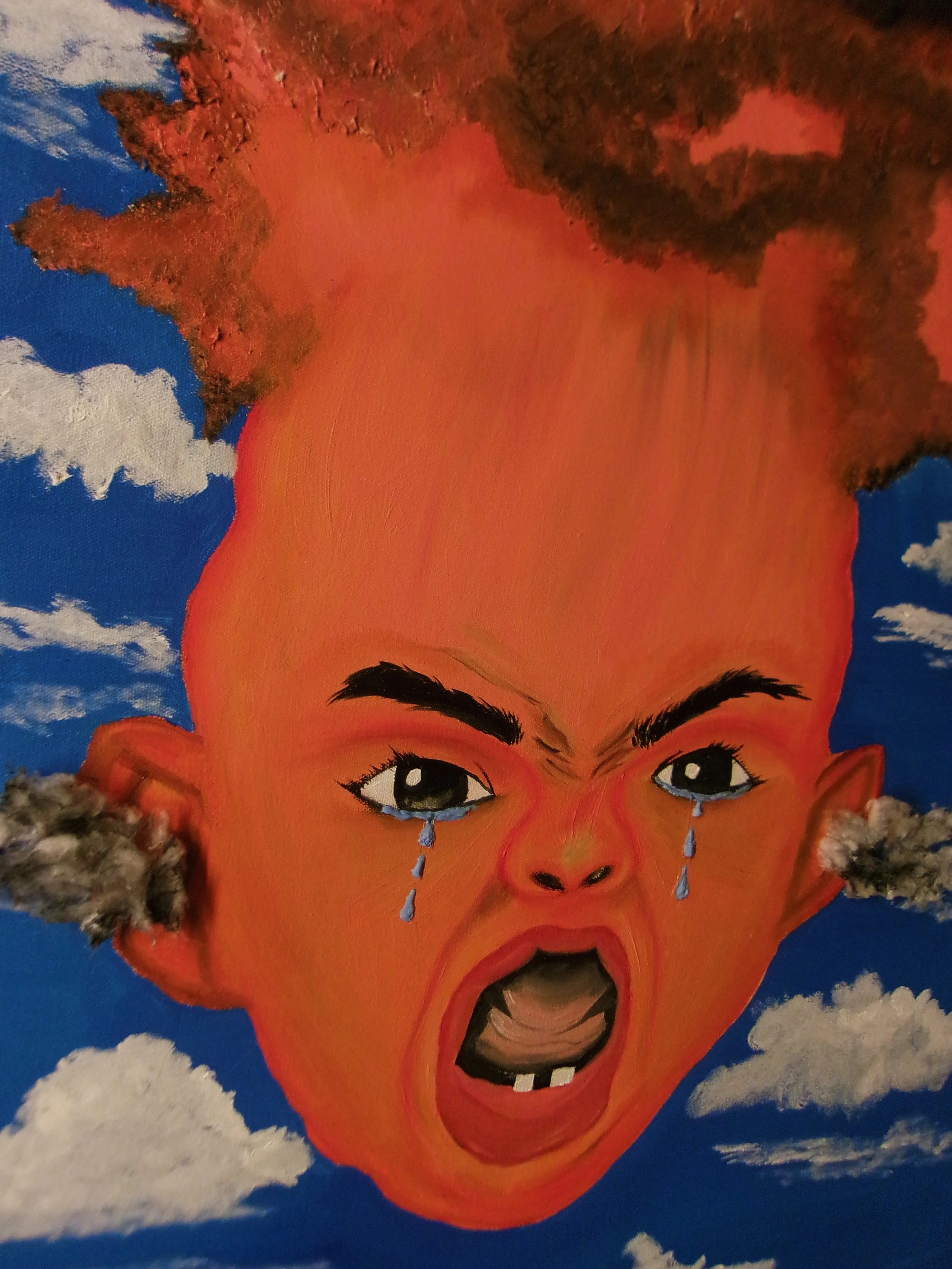 "Desiderium" (2024)
24x36 Oil Paint and Mixed Media