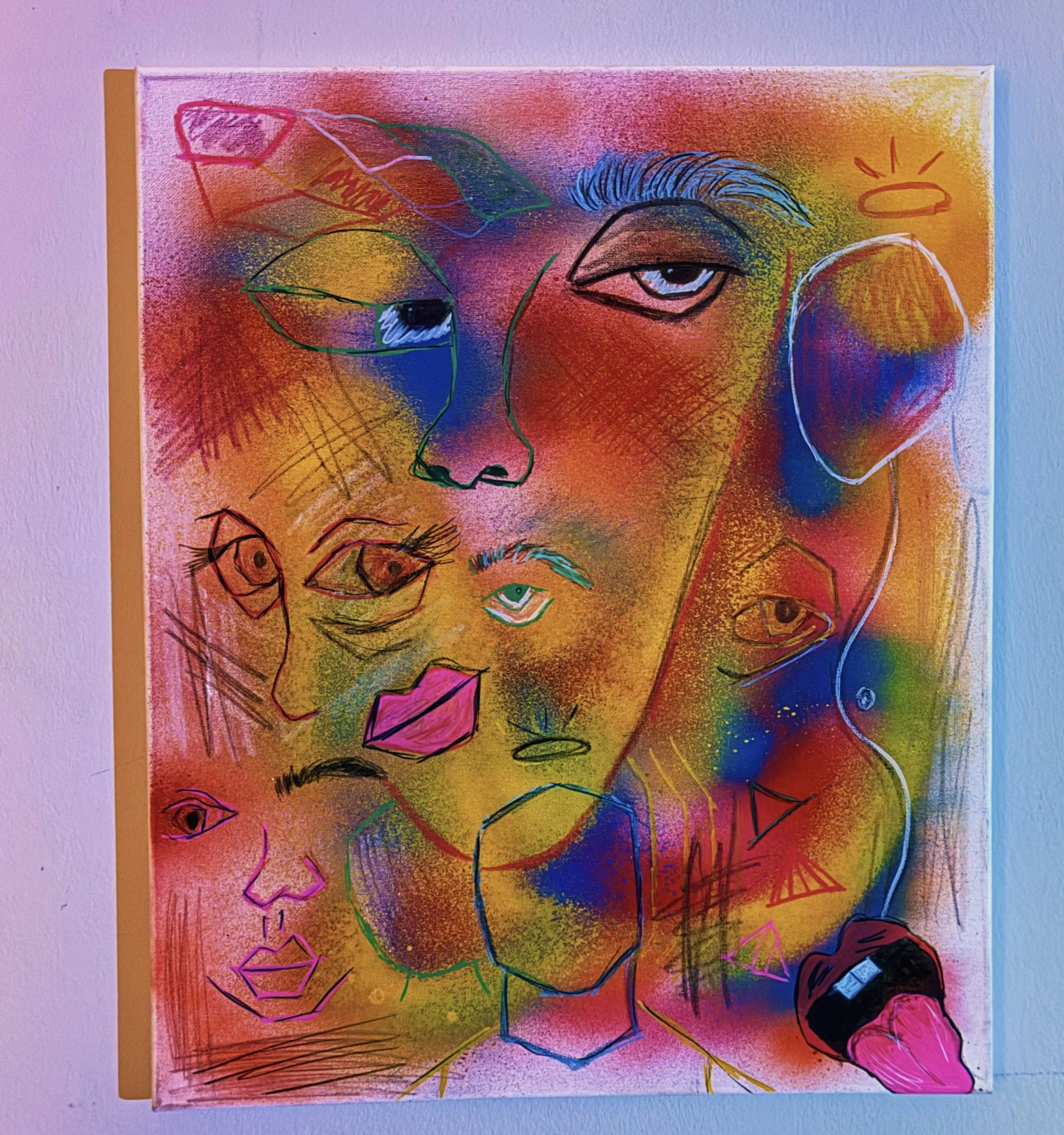 "Opia" (2023)
18x24 Mixed media on canvas 