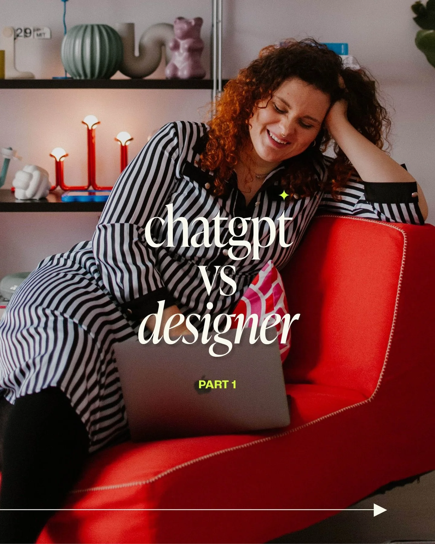 ChatGPT vs designer: who does it better? 😎

AI can generate visuals fast but you have to consider key factors when you want to use it for your brand: 

✦ Does the execution align with the brand identity and marketing strategy? 
✦ Is it functional an