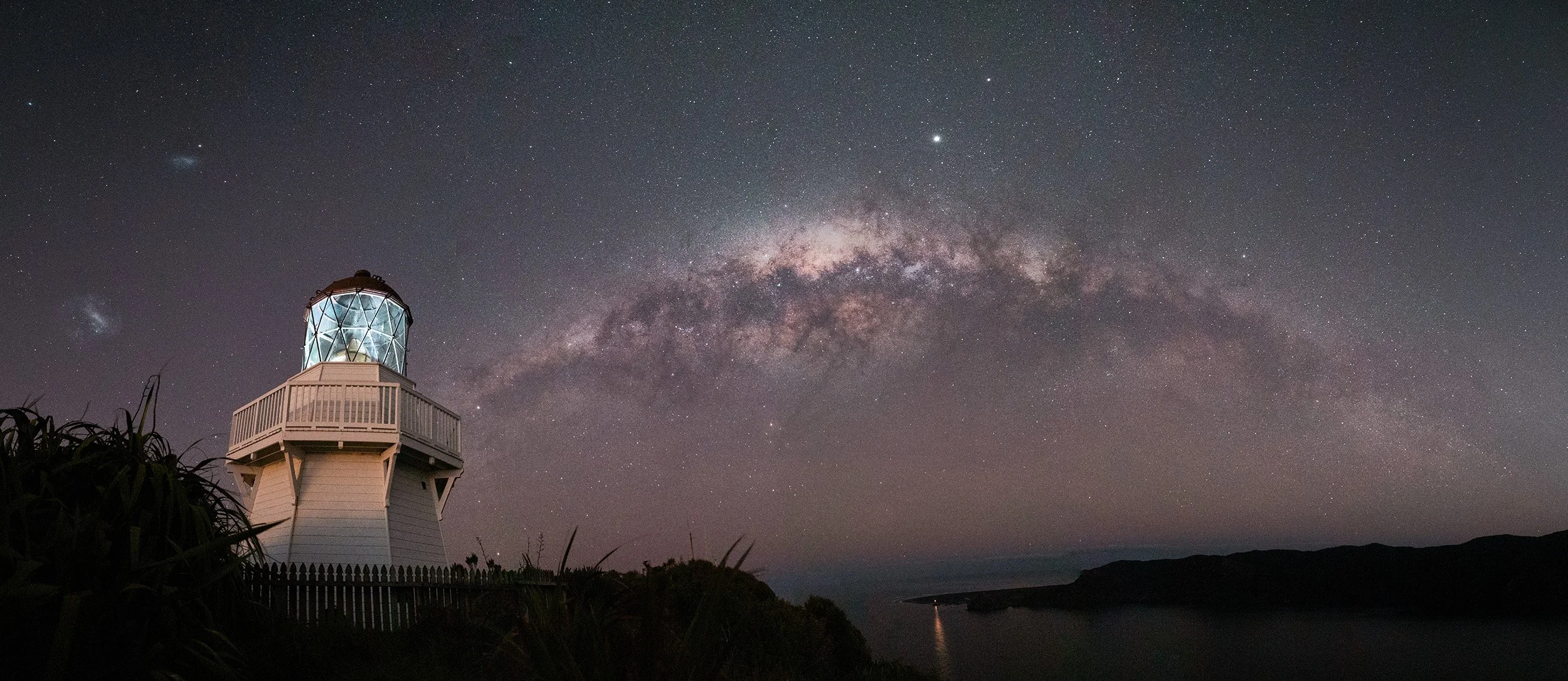 Celestial Lighthouse: Milky Way Fine Art Print