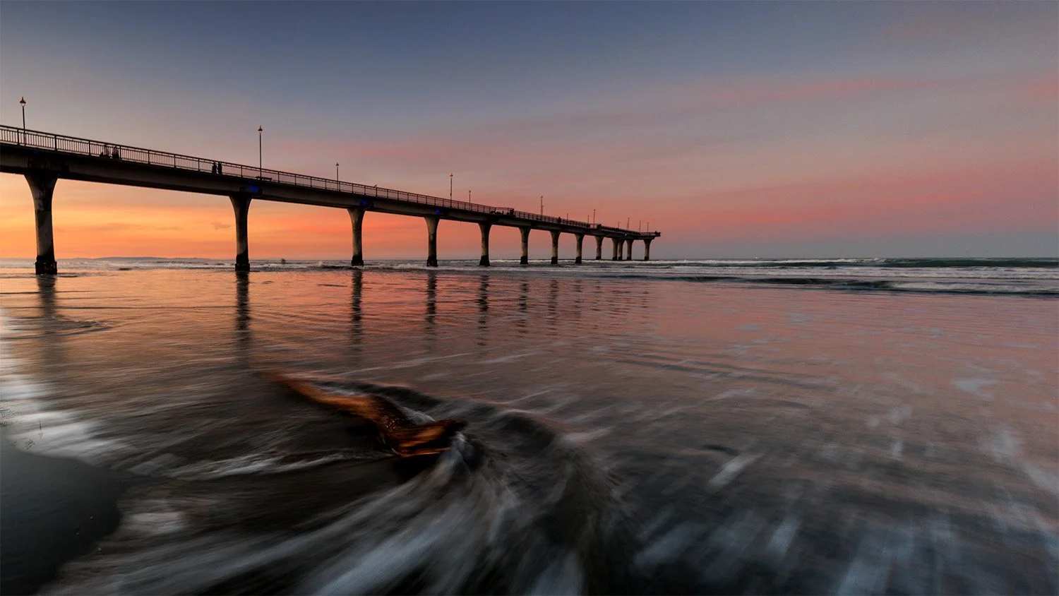 Tranquil Beach Sunset Fine Art Print