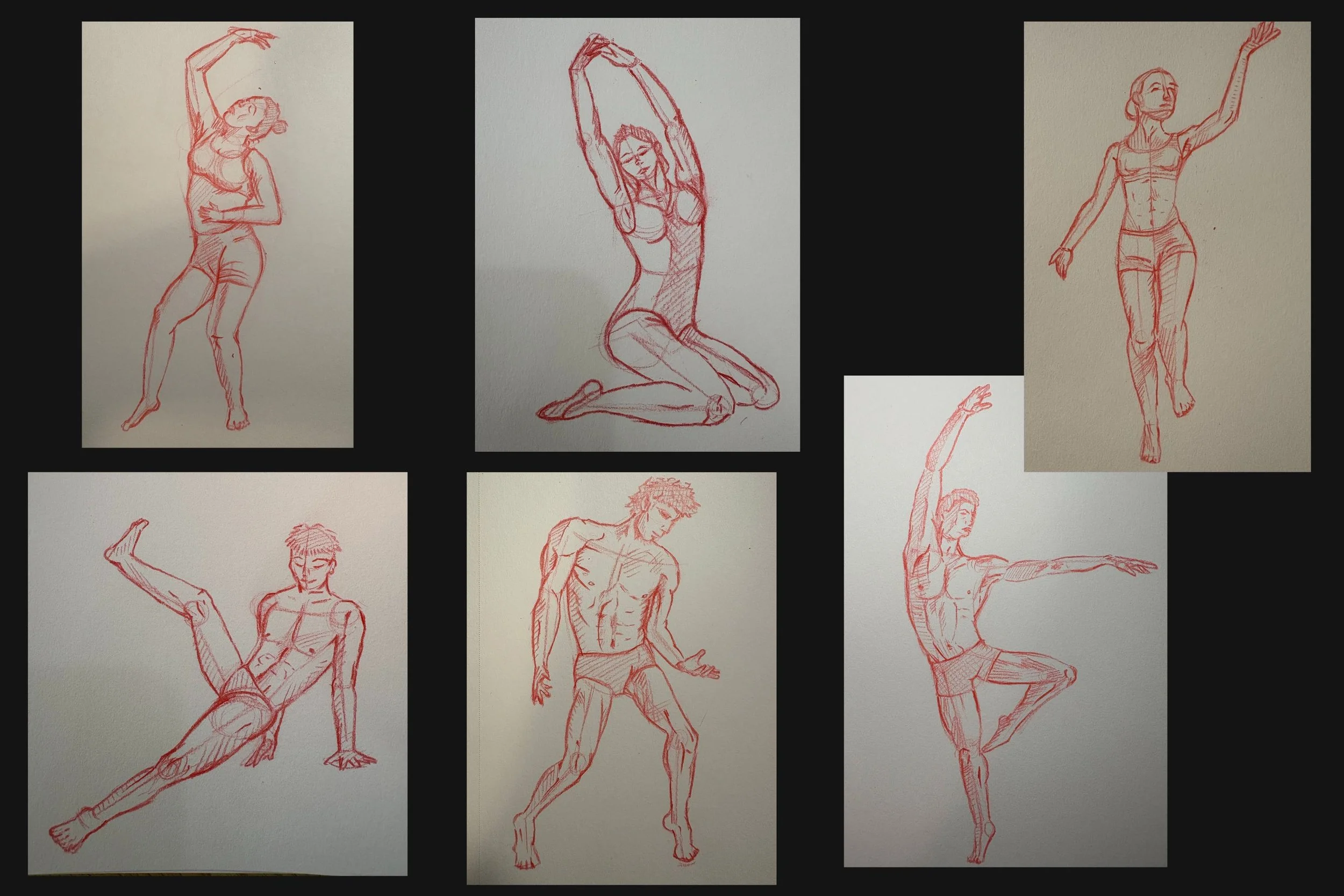 5-Minute-Poses, October 2024
These are gestural poses that I drew in 5 minutes each. These show my comprehension of the human figure and confidence in my lines. 