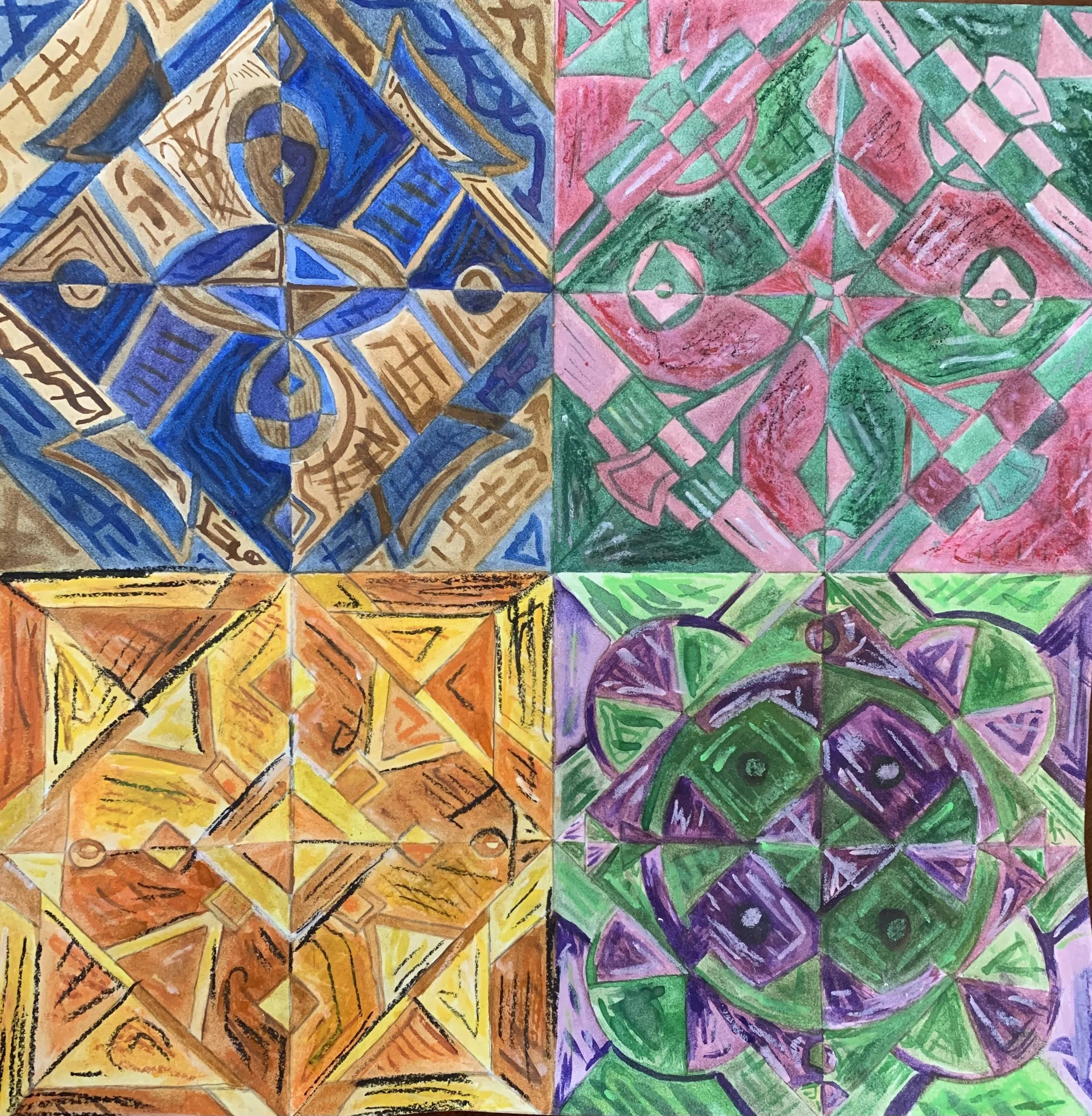 Watercolor Textiles, May 2021