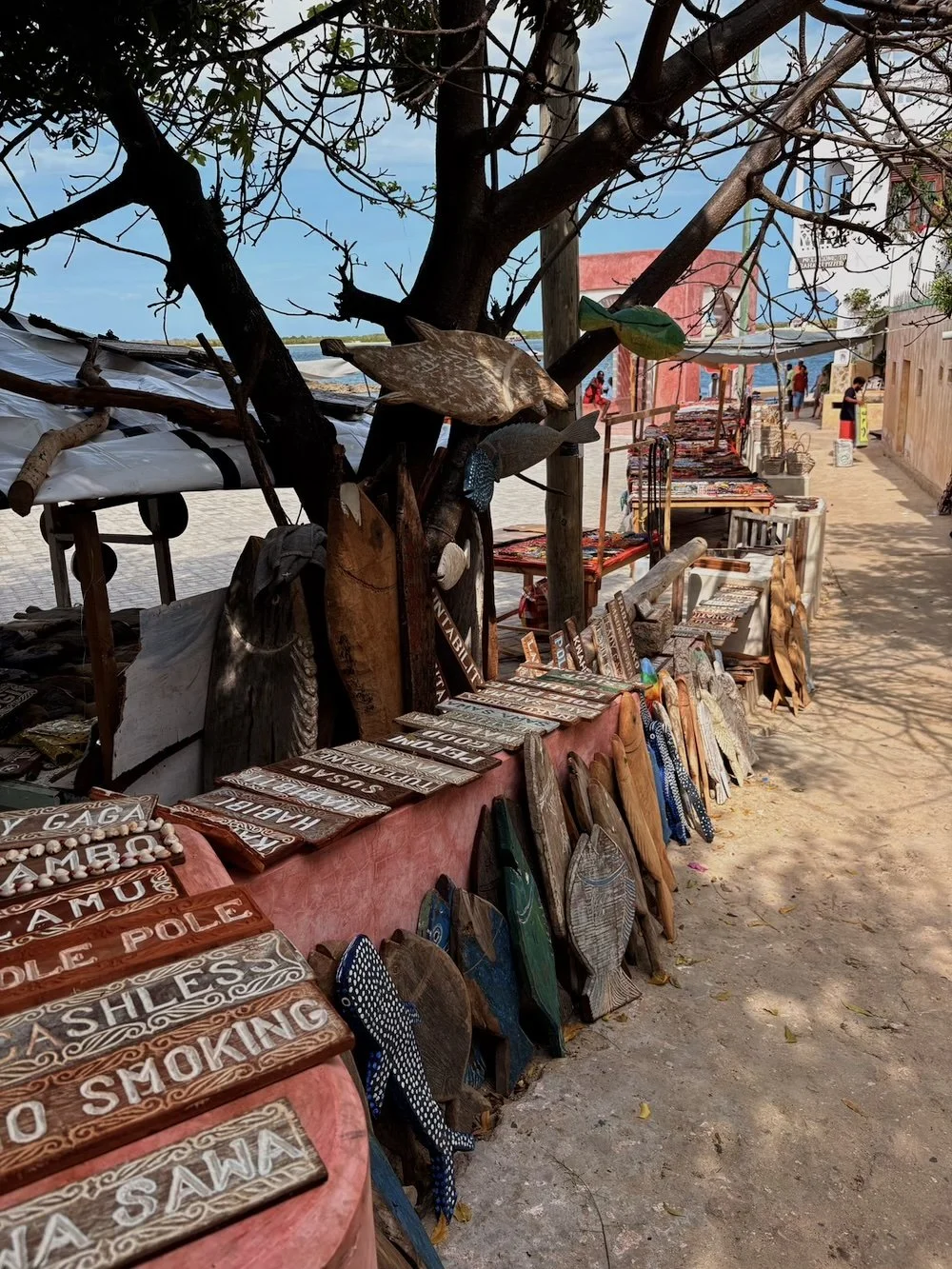 The Masaai market in Shela Village