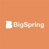 Big Spring logo on orange background