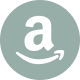 Amazon logo on a grey background.