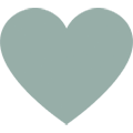 A simple light blue heart shape