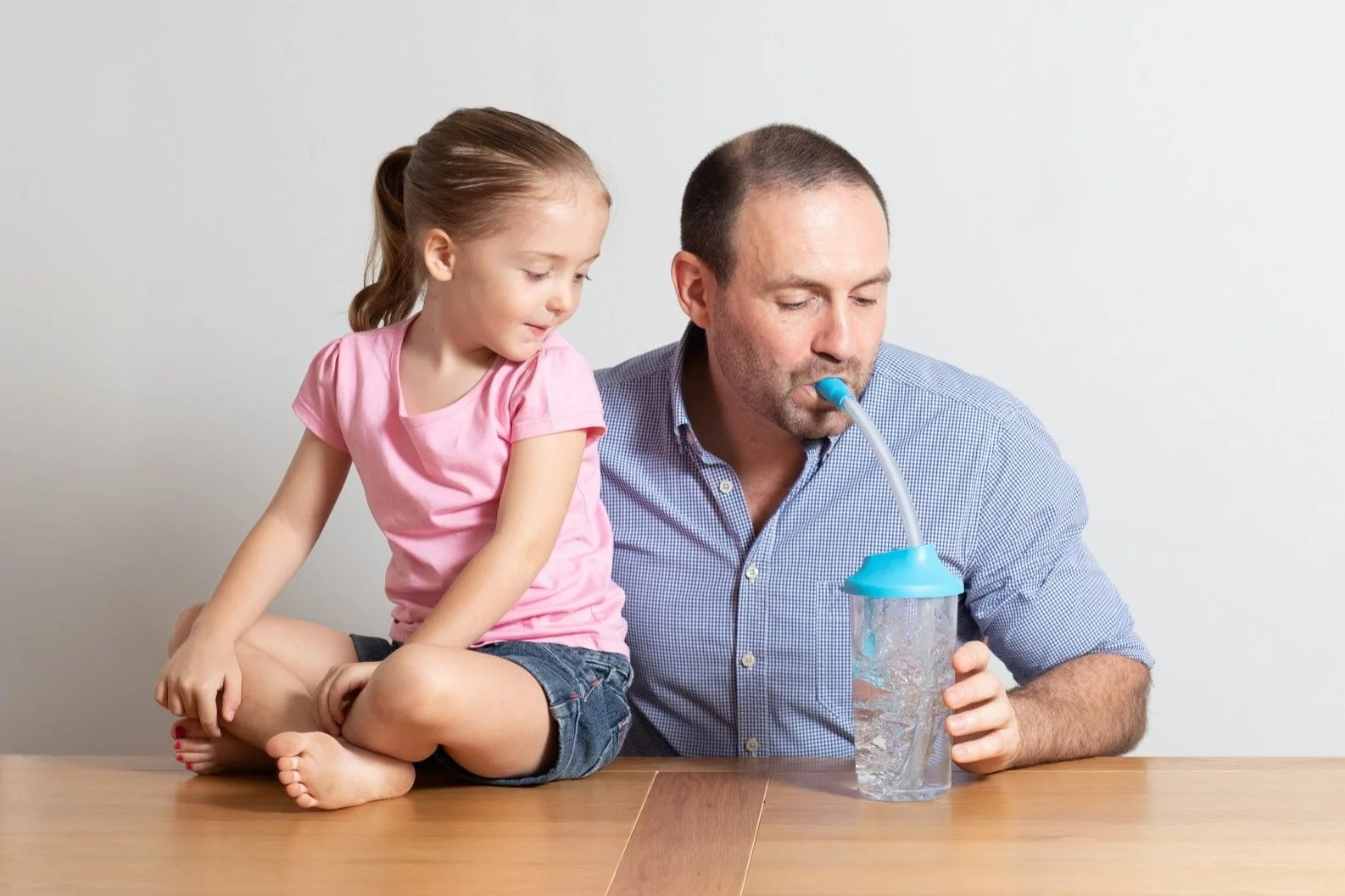 A man using Hydrapep Bubble PEP