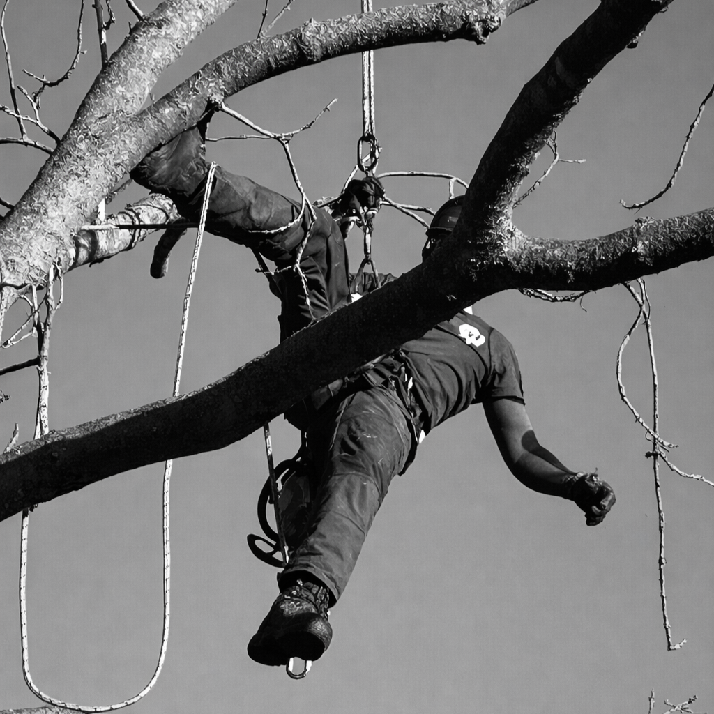 Matthew Climbing in Ash tree reduction