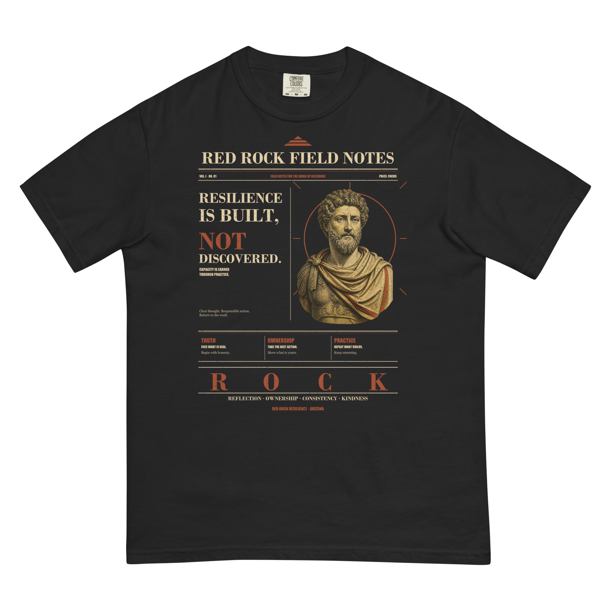 Red Rock Field Notes No. 01 — Built, Not Discovered Tee