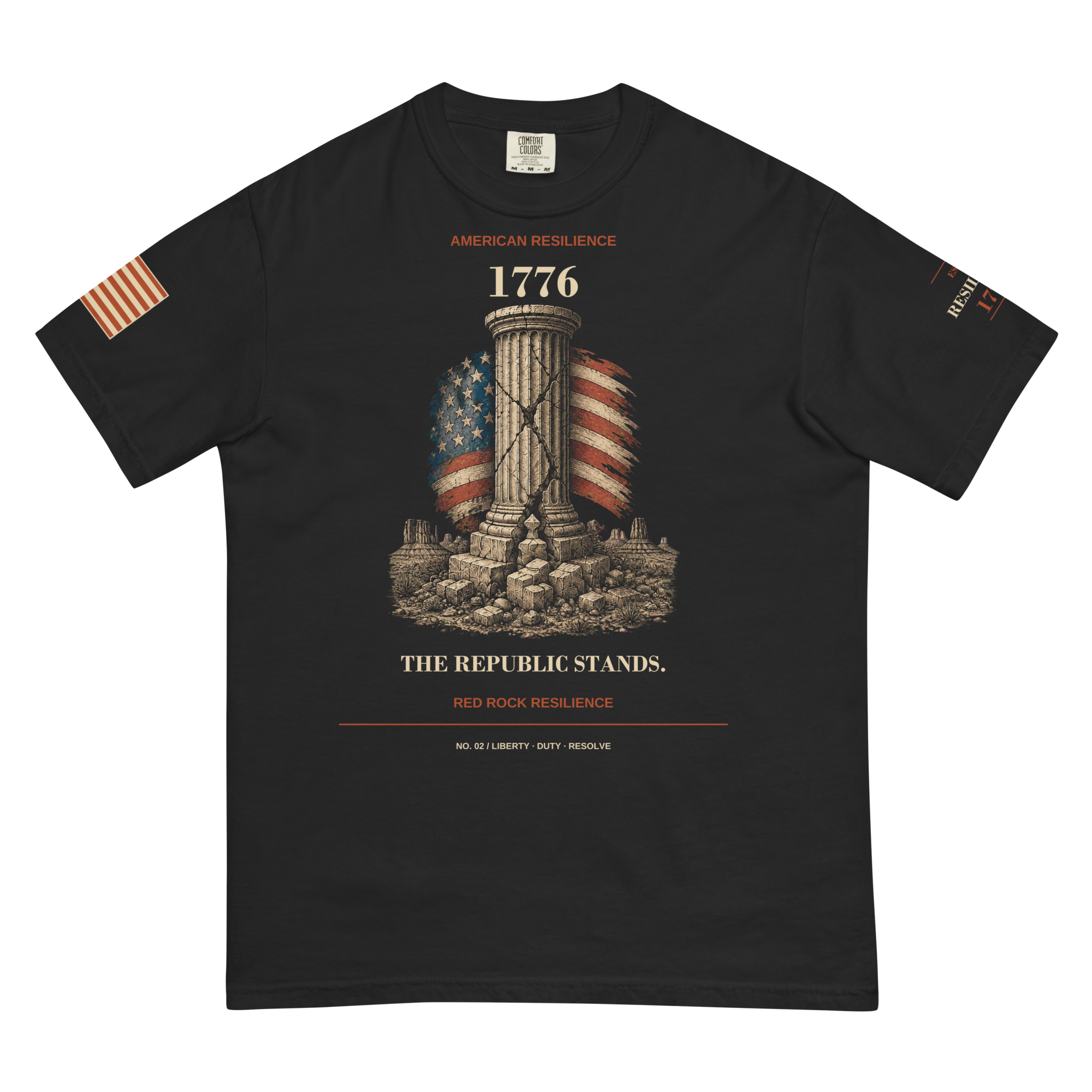 RED ROCK AMERICAN RESILIENCE 02 — The Republic Stands Tee