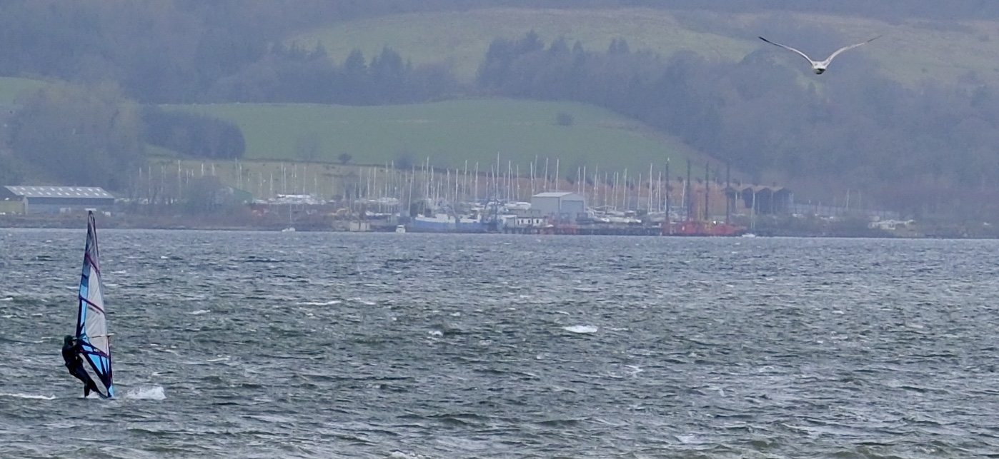 Harnessing the wind in Helensburgh (Image:  Damien Wilkinson)