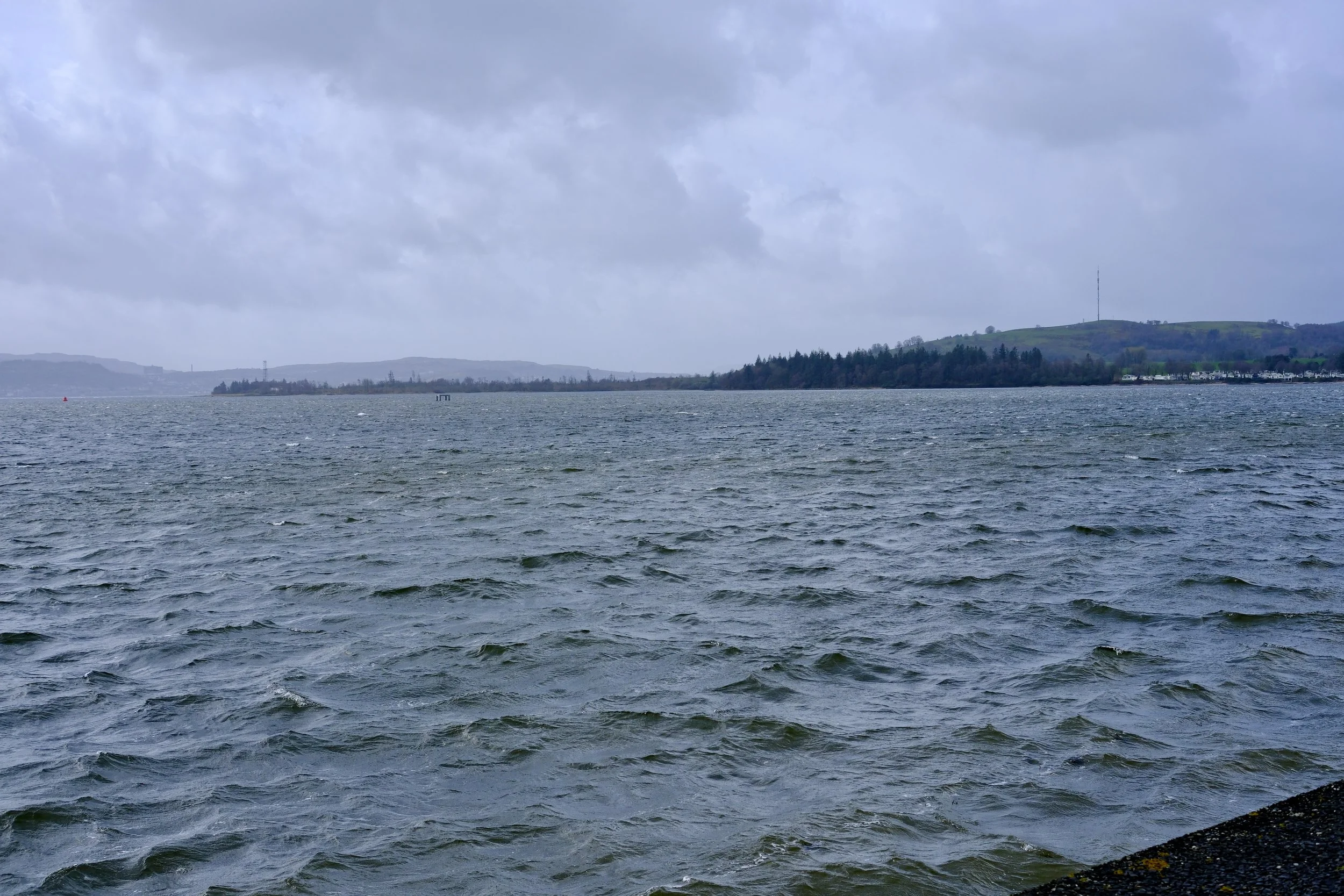 Looking out to sea from Helensburgh (Image:  Damien Wilkinson)