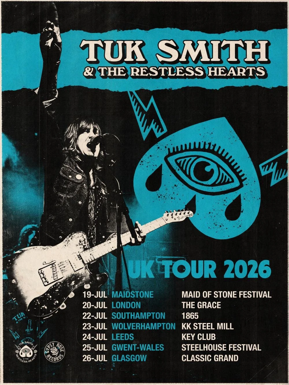 FIELD NOTES: Tuk Smith &amp; The Restless Hearts Live at The Key Club, Leeds—A Masterclass in Pure, Unadulterated Rock 'n' Roll