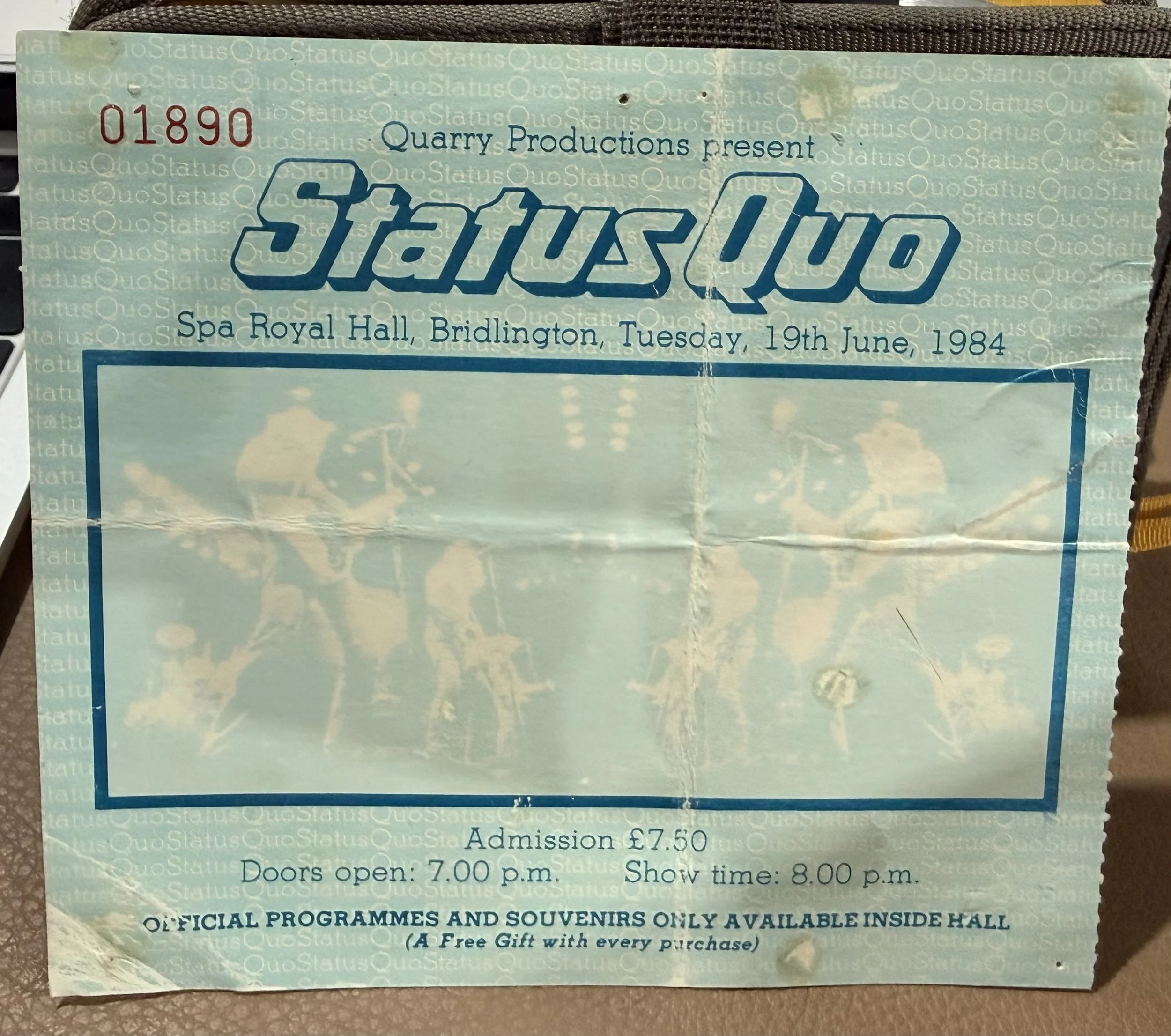 Status Quo End of the Road Bridlington Spa Royal Hall 1984