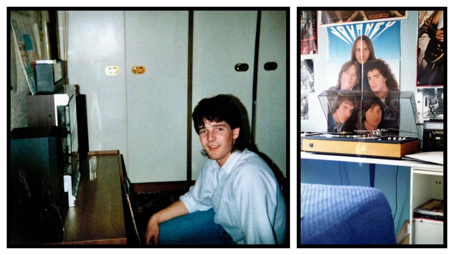 The 80s Bedroom years, Amstrad SM104 vertical record player, Dynatron Goldring Gl-78 music system
