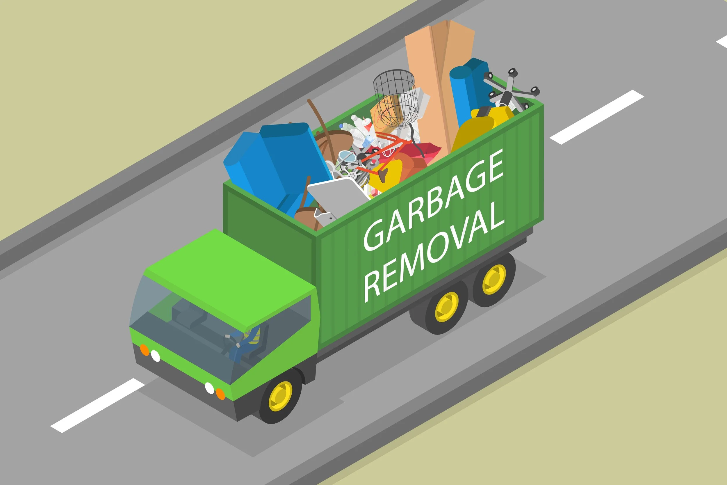 Trash, and Debris Haul Away (recycle and dump)