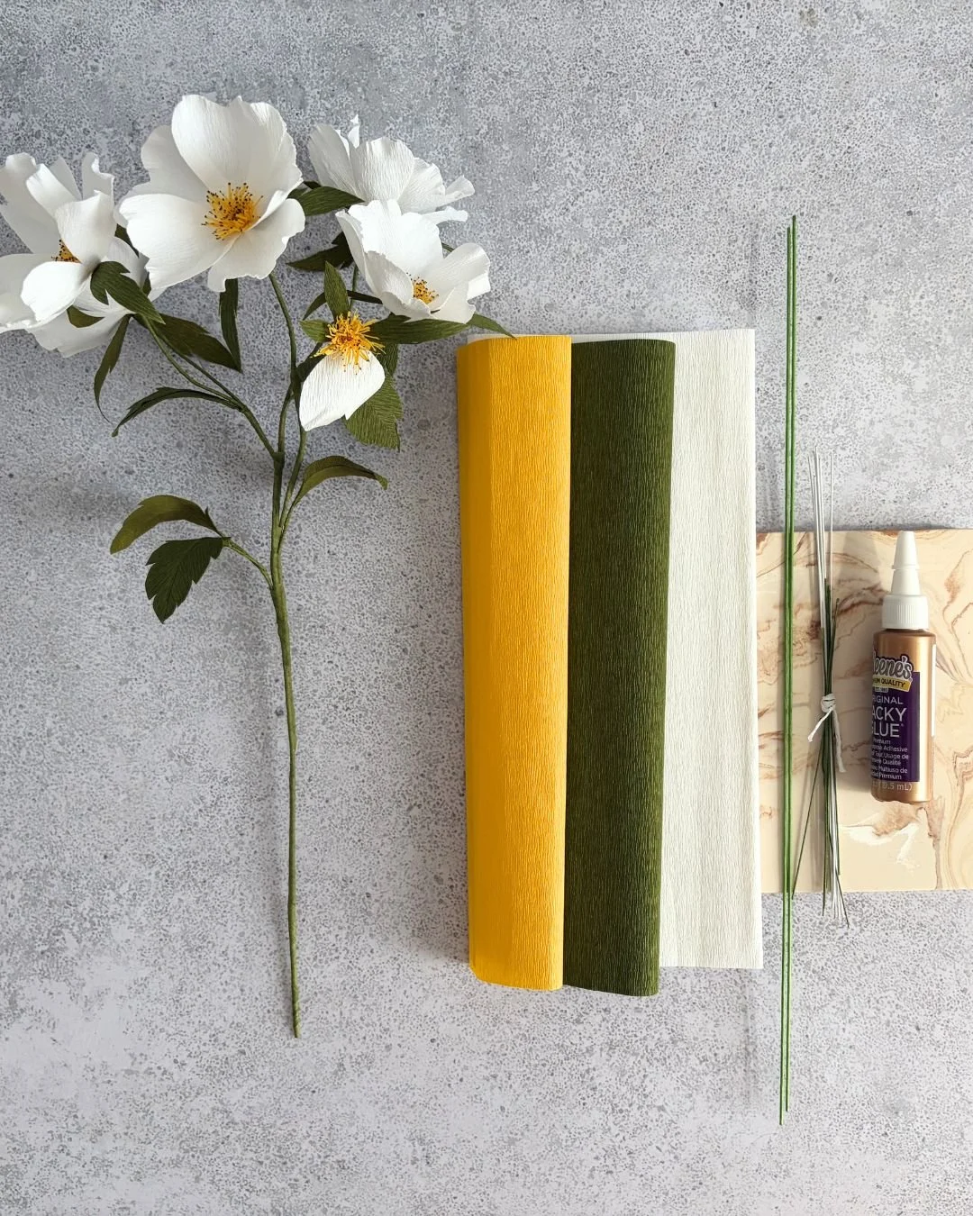 DIY-Set Blumen aus Krepppapier 