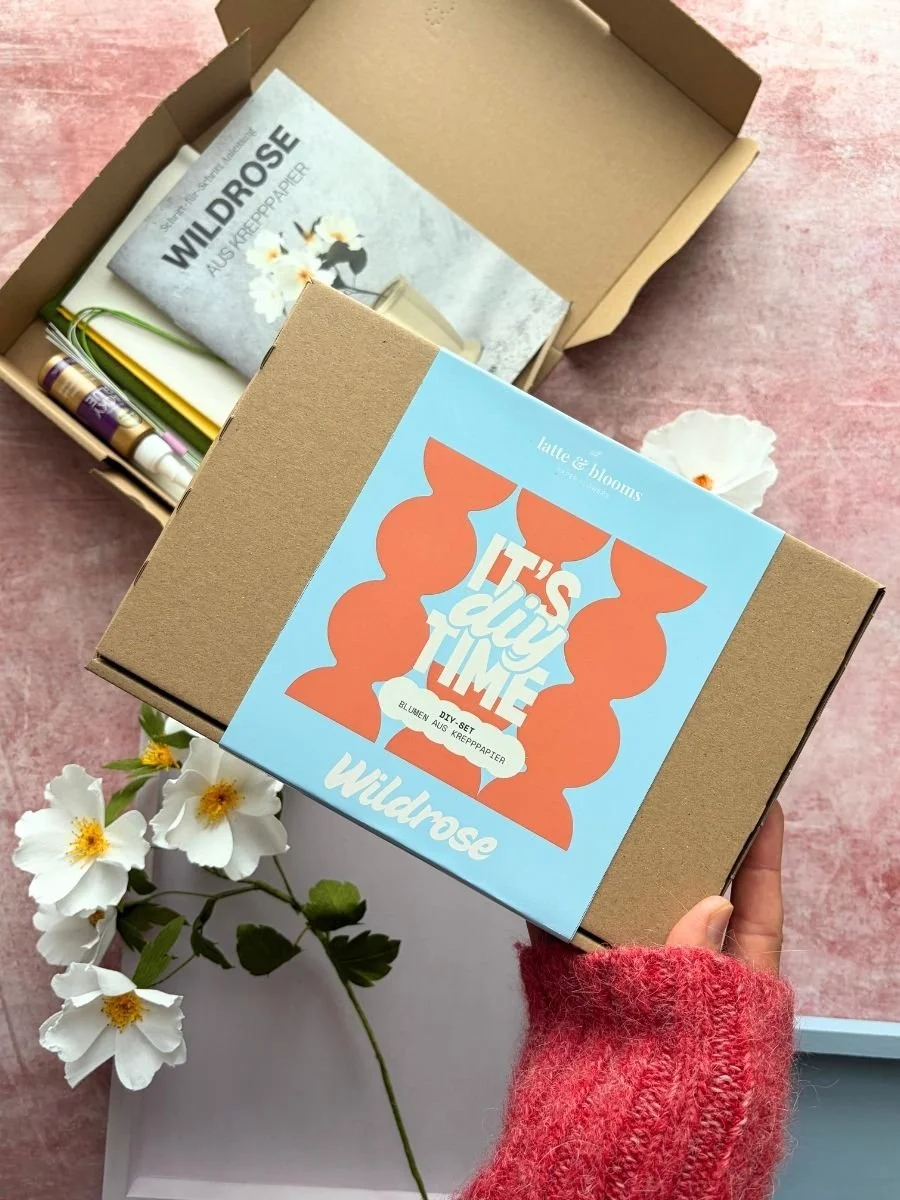 DIY-Set Blumen aus Krepppapier 