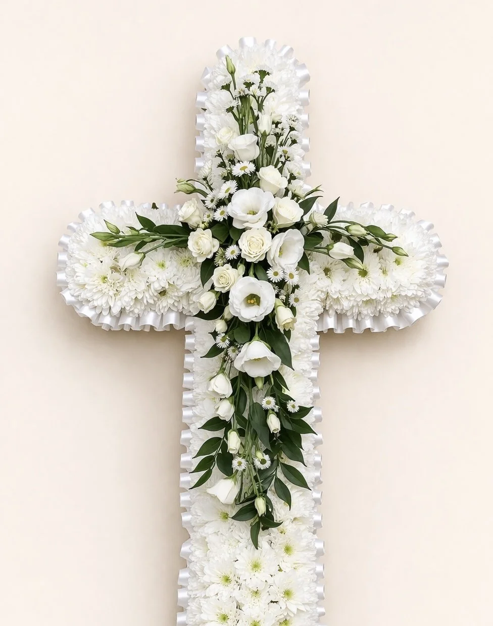 Based Cross Tribute- White & Green
